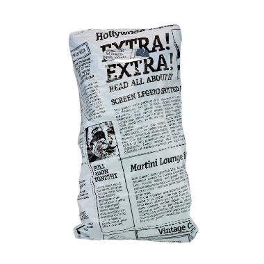 Bærepose på blok Old News HDPE 245x390+30mm 3000 stk/krt