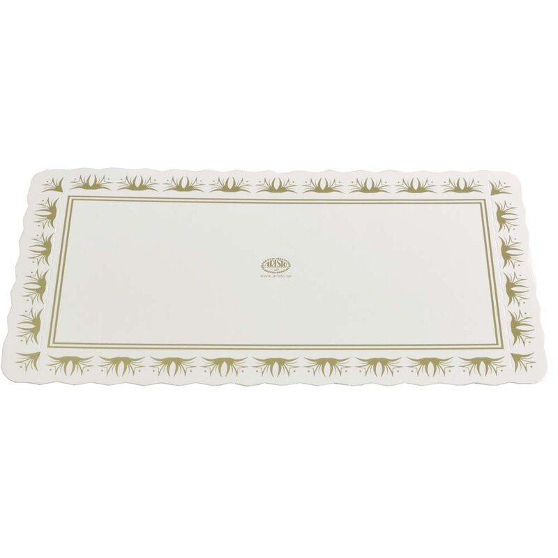 Kagepap 24x13cm m/gulddecor - 500 stk/krt