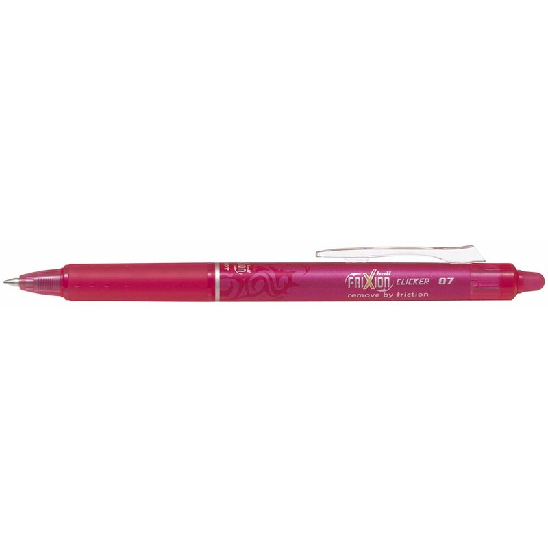 Kuglepen Pilot FriXion Clicker pink medium 0,7mm