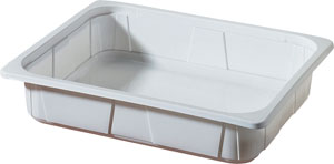 TRAY 1/2GN PP WH 1-COMP 325X265X60 100x1/krt