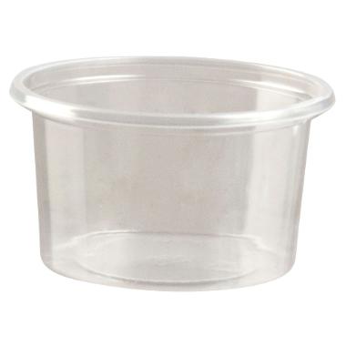 Dressingbæger 80 ml Ø70 mm Rundt PS Klar 30 pk x 100 STK/krt