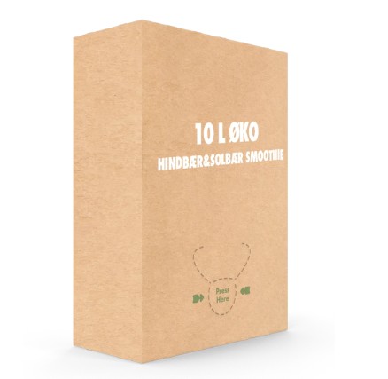 JuicOrganic Smoothie Hindbær & Solbærjuice, Økologisk 10L.