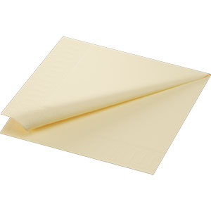NAPKINS 3-PLY 40X40CM CREAM 125x8/krt