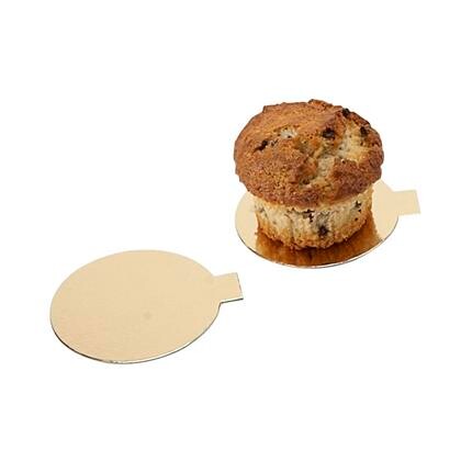 KAGEPAP M/ØRE GULD Ø8CM 250 STK/KRT