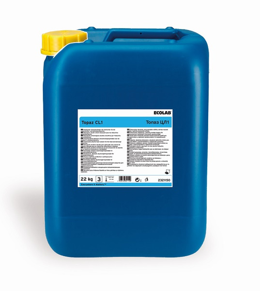 Topaz CL 1, skumrengøringsmiddel med klor, 22 kg
