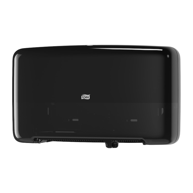 Dispenser Toiletpapir Tork Jumbo Mini T2 twin Sort 1 STK