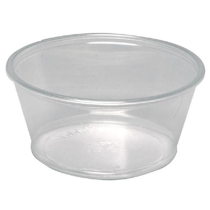 Dressingbæger, transparent, 80ml - 1000 stk/krt