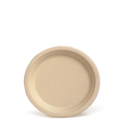 Sukkerrørsfibertallerken, unbleached, 26 cm - oval, kolli 500stk/krt