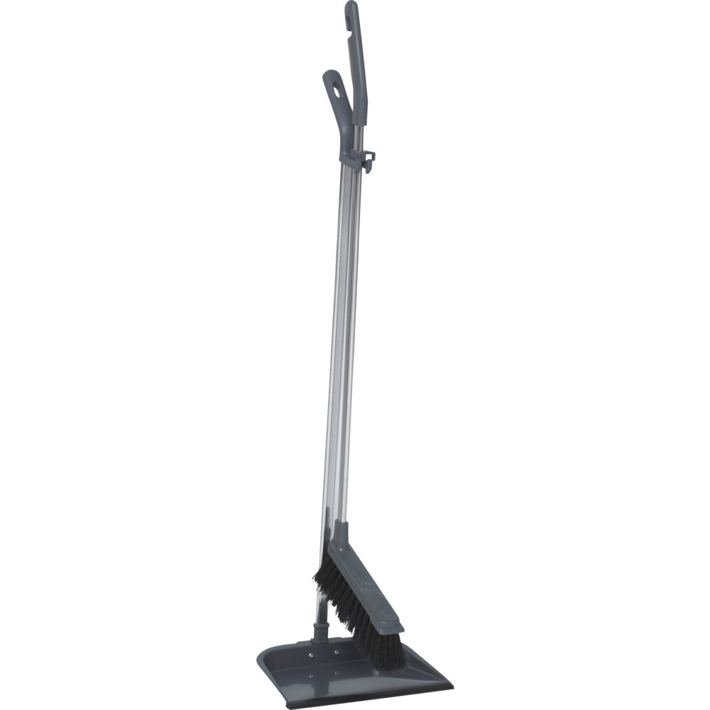 Fejebakkesæt, Vikan, 21,5x23,5x90cm, grå, PVC/metal, gummilæbe 1 stk