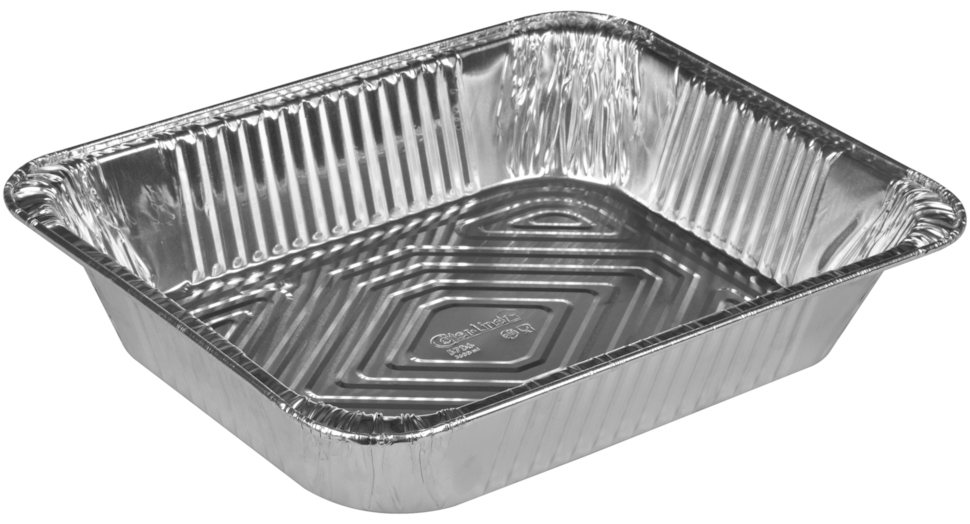 Gastronorm bakke, 32,2x26,2x6,4cm, aluminium, 3600 ml, rektangulær, 1/2 GN 100 stk/krt