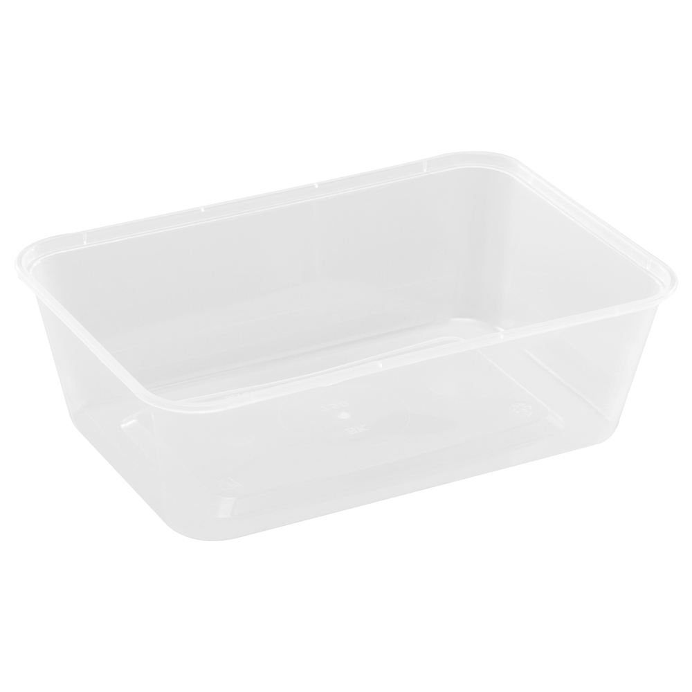 Mikrobakke 750ml 175x120x52mm Transparent 500stk/krt