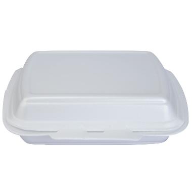 Termobakke 1-rum 247x198x75 mm Hængslet låg - 2x125 stk/krt