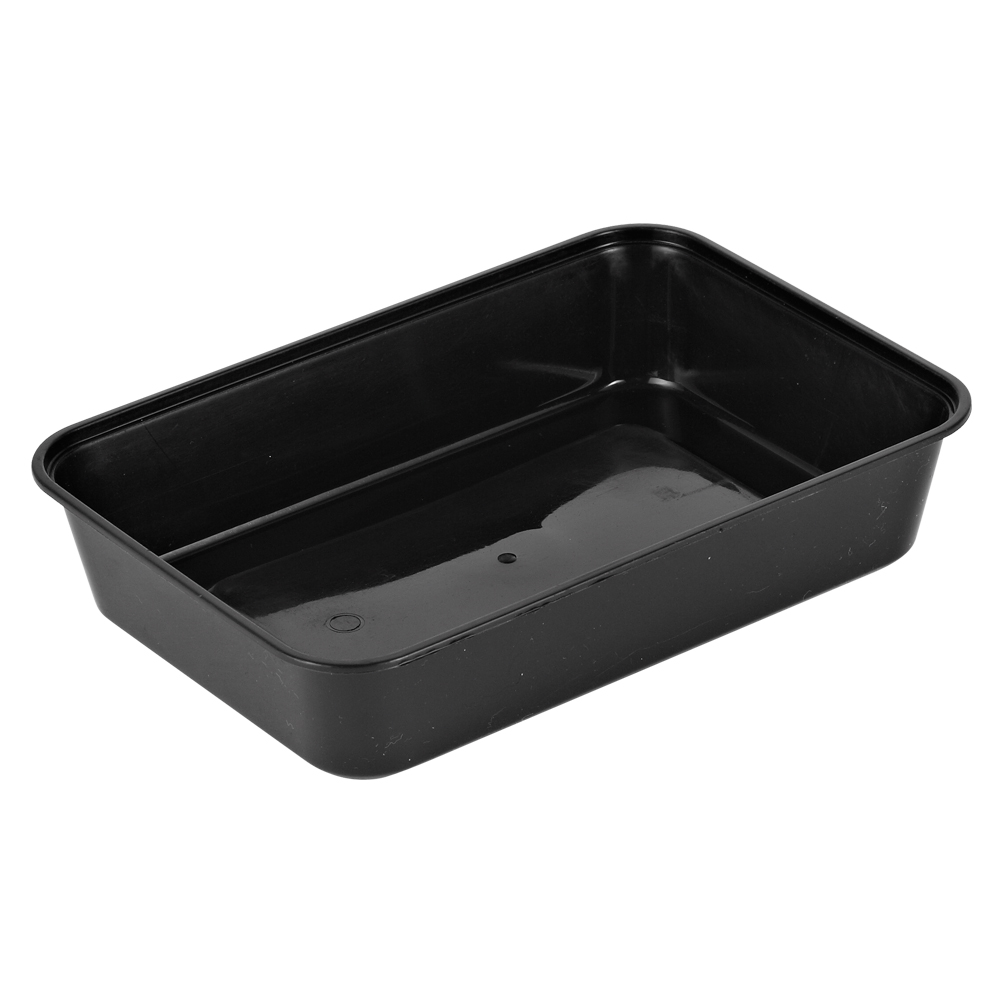 Mikrobakke 500ml 175x120x35mm sort 500stk/krt