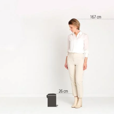 Pedalspand Cytex Newlcon 3 ltr Mat sort 16,8x23,5x26,4cm 1stk