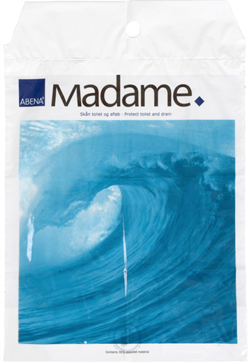 Madamepose, 5 l, hvid, LDPE/RE3, 25x36,5cm, med huller til holder 5x100 stk/krt