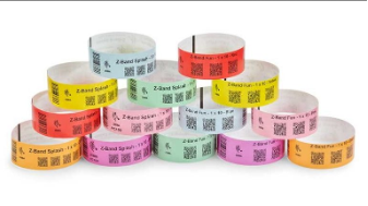 Z-Band Fun thermal direct wristband, BLUE 25,4 x 254 mm 4 rolls/box