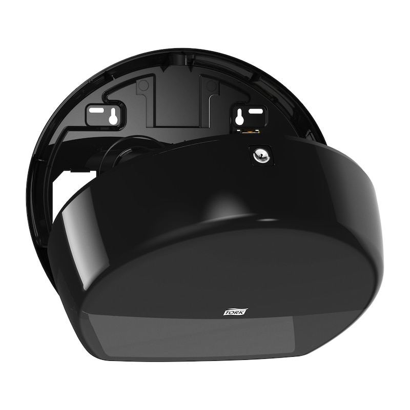 Dispenser Toiletpapir Tork T2 Jumbo Mini Plast Sort 1 STK/krt