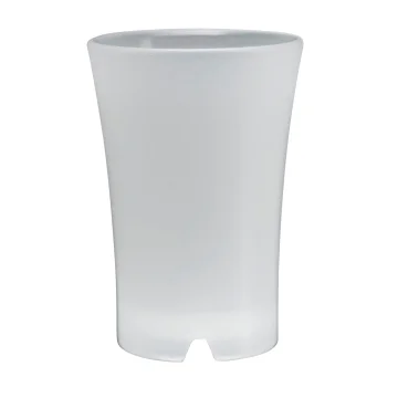 Shotglas, 2cl, polycarbonat, white frosted - 48 stk/pk