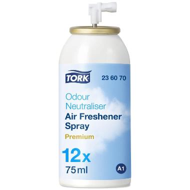 Duftfrisker Tork Airfreshener A1 Premium Odour Neutraliser spray m Parfume 75 ml X 12stk/krt