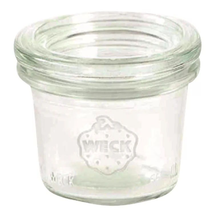 Patentglas WECK, 50 ml, Ø6 cm, m/ låg - 6 stk/krt