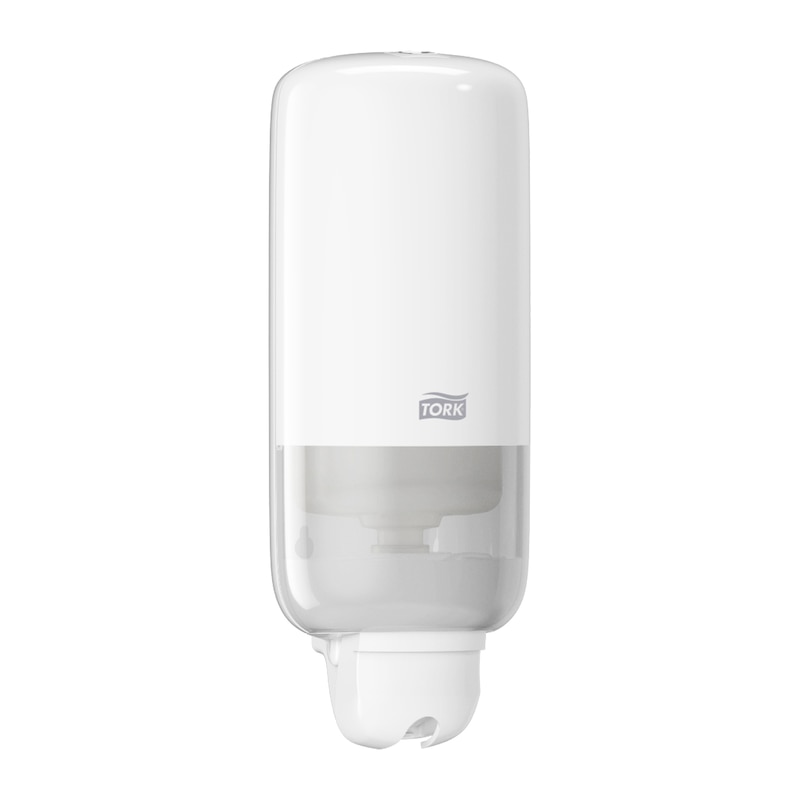 Dispenser Sæbe Tork S1 med Albuegreb Plast Hvid 1 STK