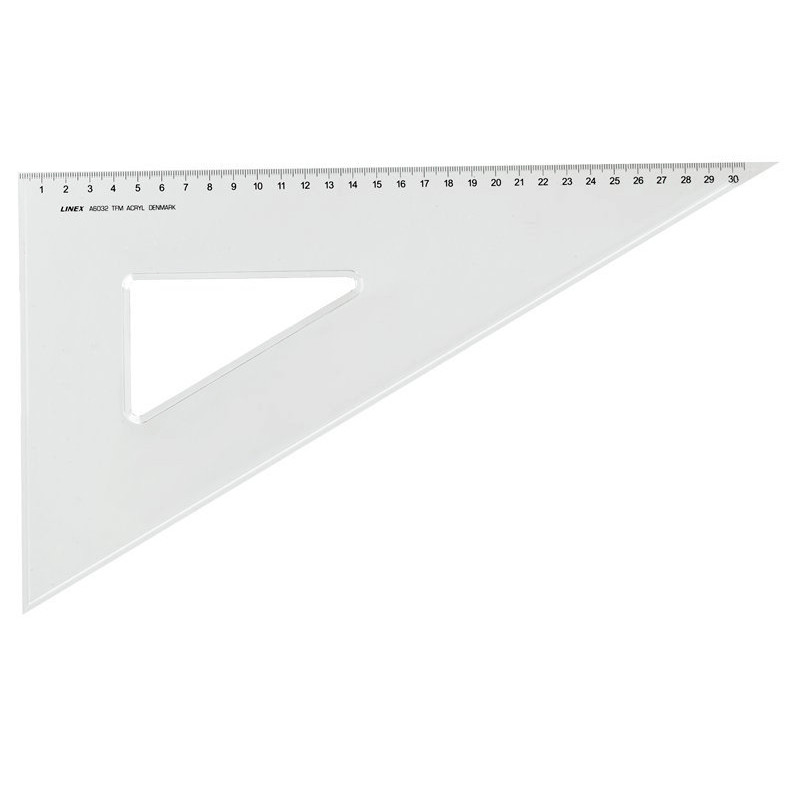 Tegnetrekant plast Linex A6032TFM   