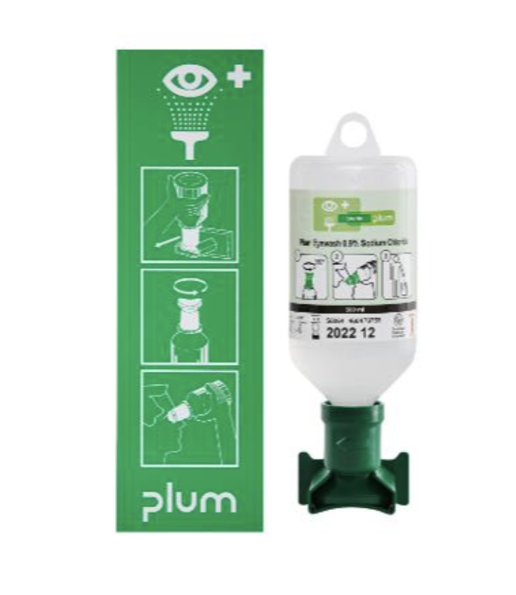 Øjenskyllestation m/500 ml. øjenskyller