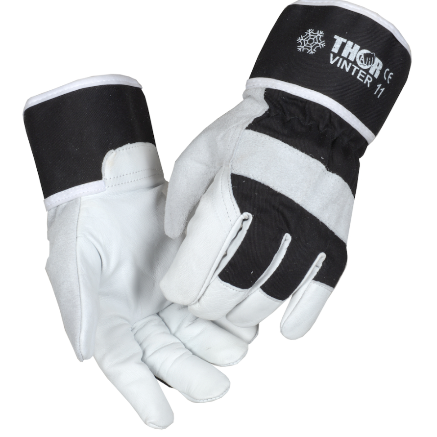 Gedeskindshandske, THOR Vinter, 11, hvid, gedeskind, rigger 6 par/pk