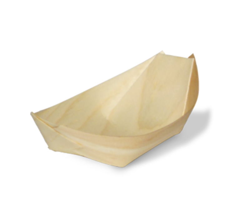 Træbåd, 11 cm, FSC 100%, kolli 1.000stk/krt