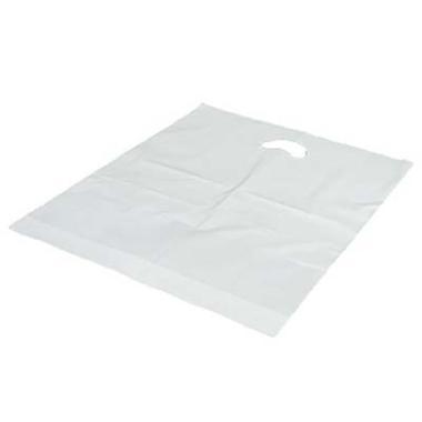 Bærepose 370x450/40 mm 40 my LDPE med 50% Genbrugsplast Hvid 500 stk/Krt