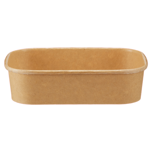 Mikrobakke 500ml 172x120x41mm ubleget brun PP/PE 300stk/krt