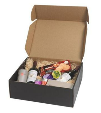 Gaveæske 435x345x153 mm Stor Sort 9 stk/Krt