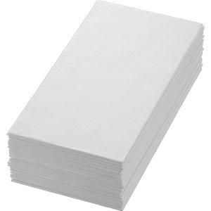 NAPKINS DL 1/8 48X48CM WHITE 36x6/krt