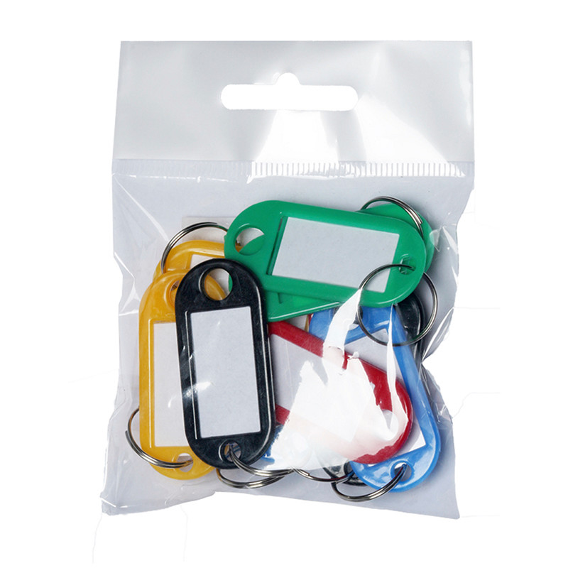 Nøgleskilte BNT plast PET assorteret 10 Stk/pk