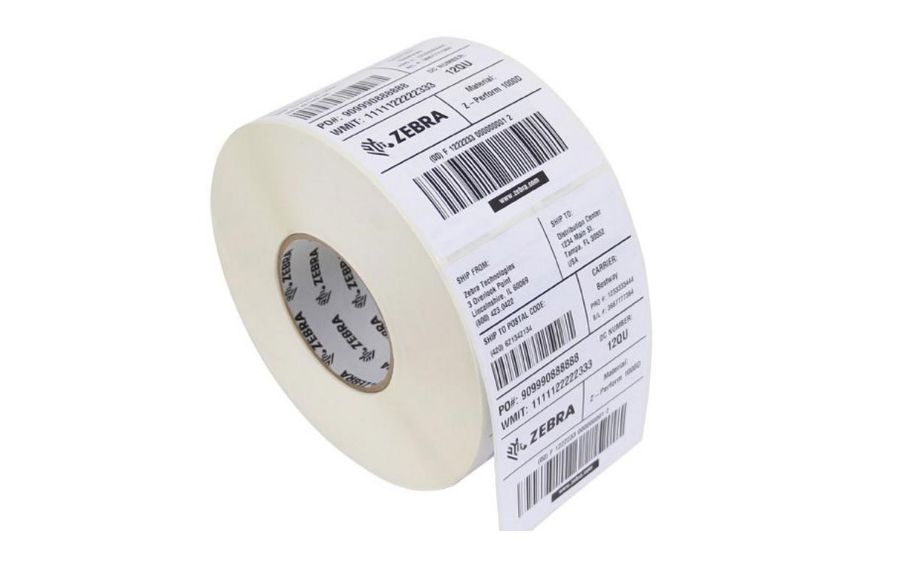 Termo label med permanent lim, 102 mm x 102 mm, 1 stk