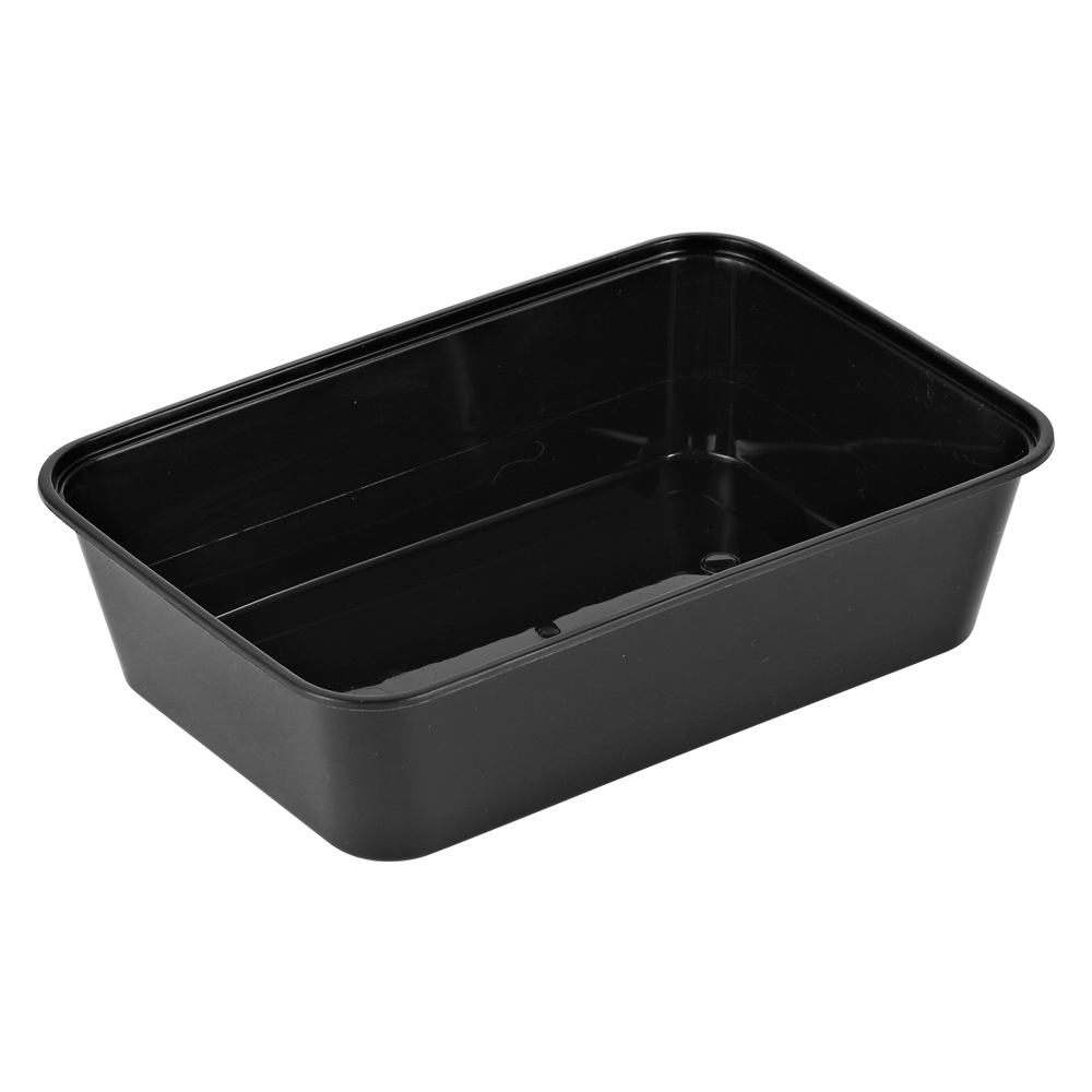 Mikrobakke 650ml 175x120x45mm sort 500stk/krt