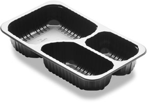 DF Baseline Forme 3-rum 260 x 158 x 44,7 mm Sort 3-Rum