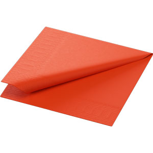 NAPKINS 2-PLY 33X33CM MANDARIN 125x16/krt