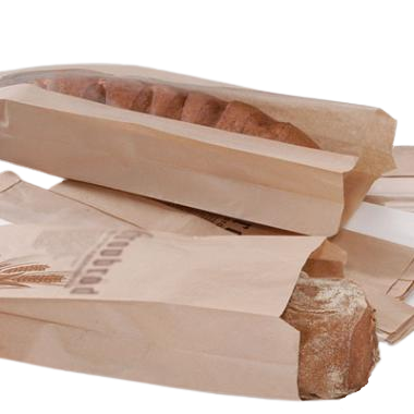 Franskbrødspose brun 140/70x320mm uden rib 40g 500stk/krt