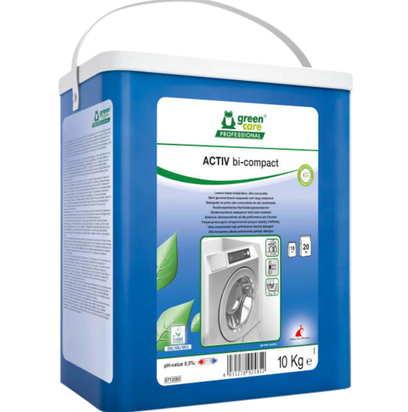 Tøjvask, Green Care Prof, Activ Bicompakt, kulørt & hvidt, u/farve, m/parfume - 10 kg/kolli