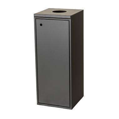 Affaldsstativ Tina Trolleys 100l 345x345x865mm m/åbning til flaskeindkast