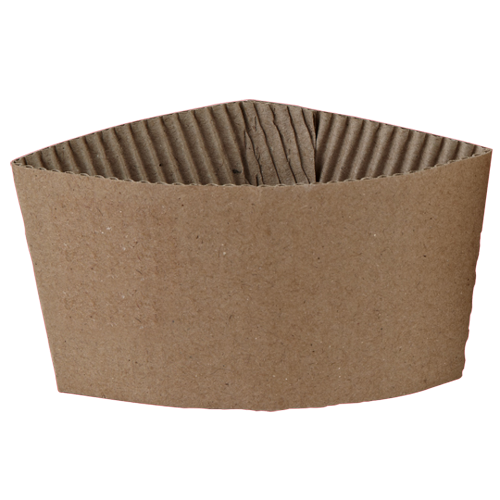 Manchet til kaffebæger 8oz Ø80mm brun 1000stk/krt