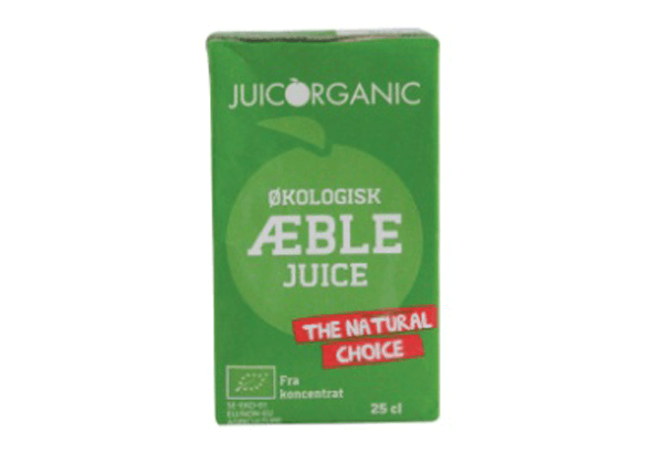 JuicOrganic Økologisk Æblejuice  juicebrikker 25 CL. x 27 stk.