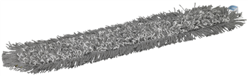 Fugtmoppe, Vikan Damp 43, grå, mikrofiber, 90 cm, med velcro  