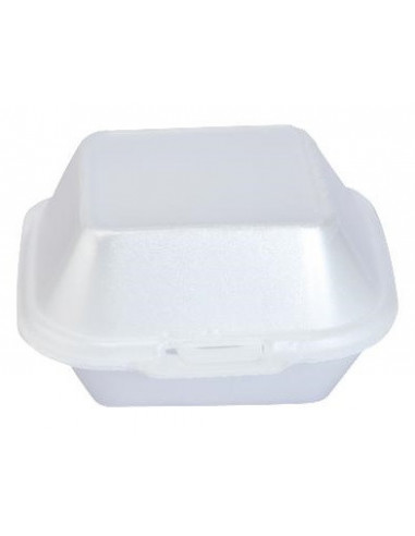 Burgerboks lille hvid XPS 110x110x65mm MP10 4x125 stk/krt