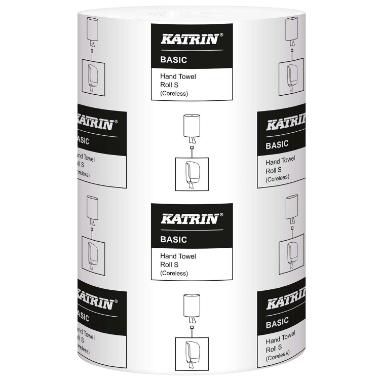 Håndklæderulle Katrin Basic S Mini 1-lag 100 m uden Hylse  Natur 12 rl/krt