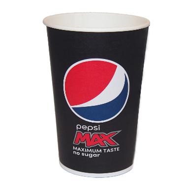 Papbæger, Pepsi Max, 80 cl, Ø105x172 mm - 600 stk/krt