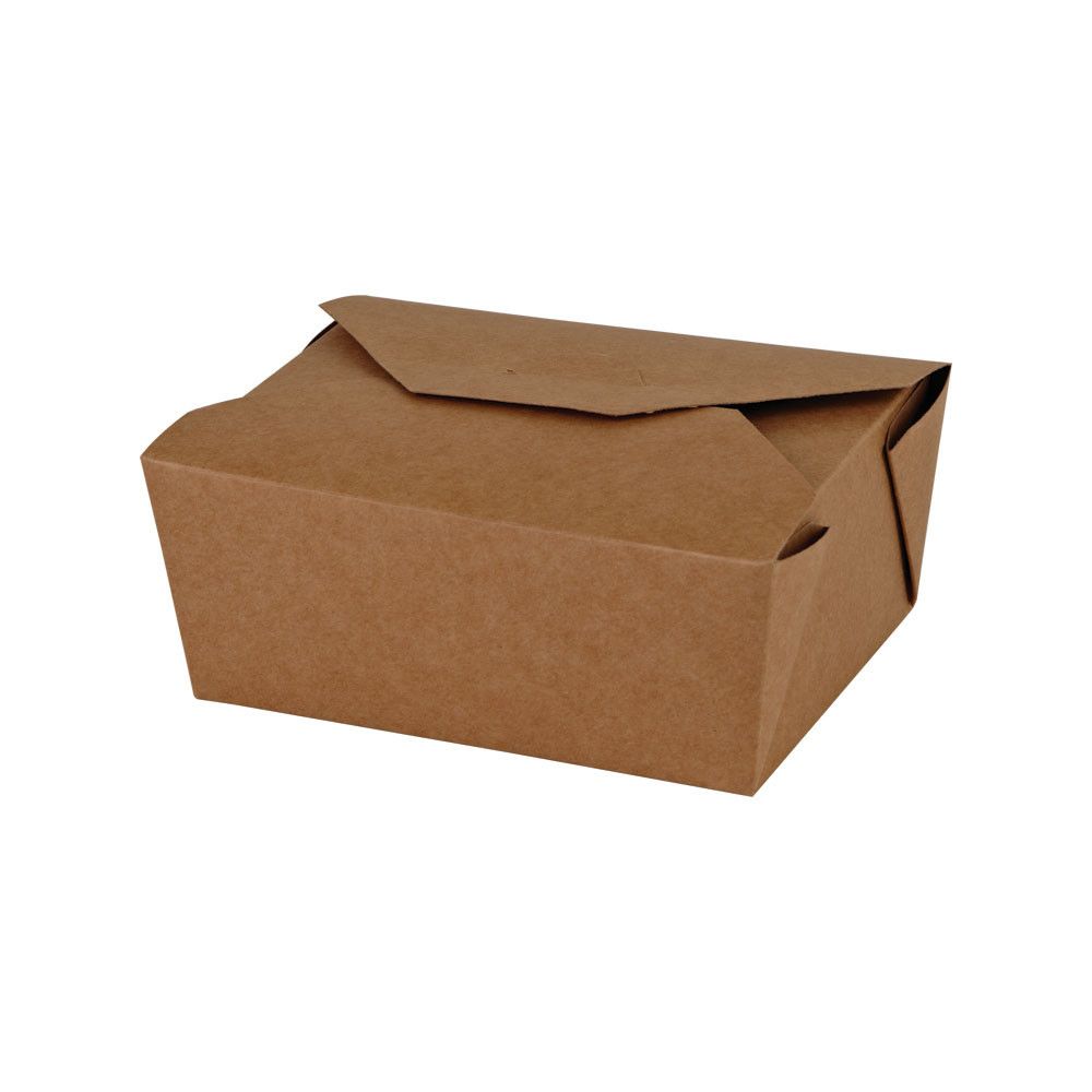 Delibox M brun ubleget 1150/1400ml 165x130x65mm 450stk/krt