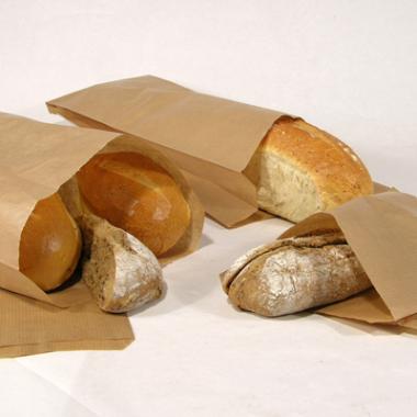 Bagerpose 4.0kg brun rib 270x450mm 40g 1000 stk/Pk