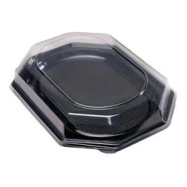 Plastlåg 8-kant Klar til fad  50stk/krt